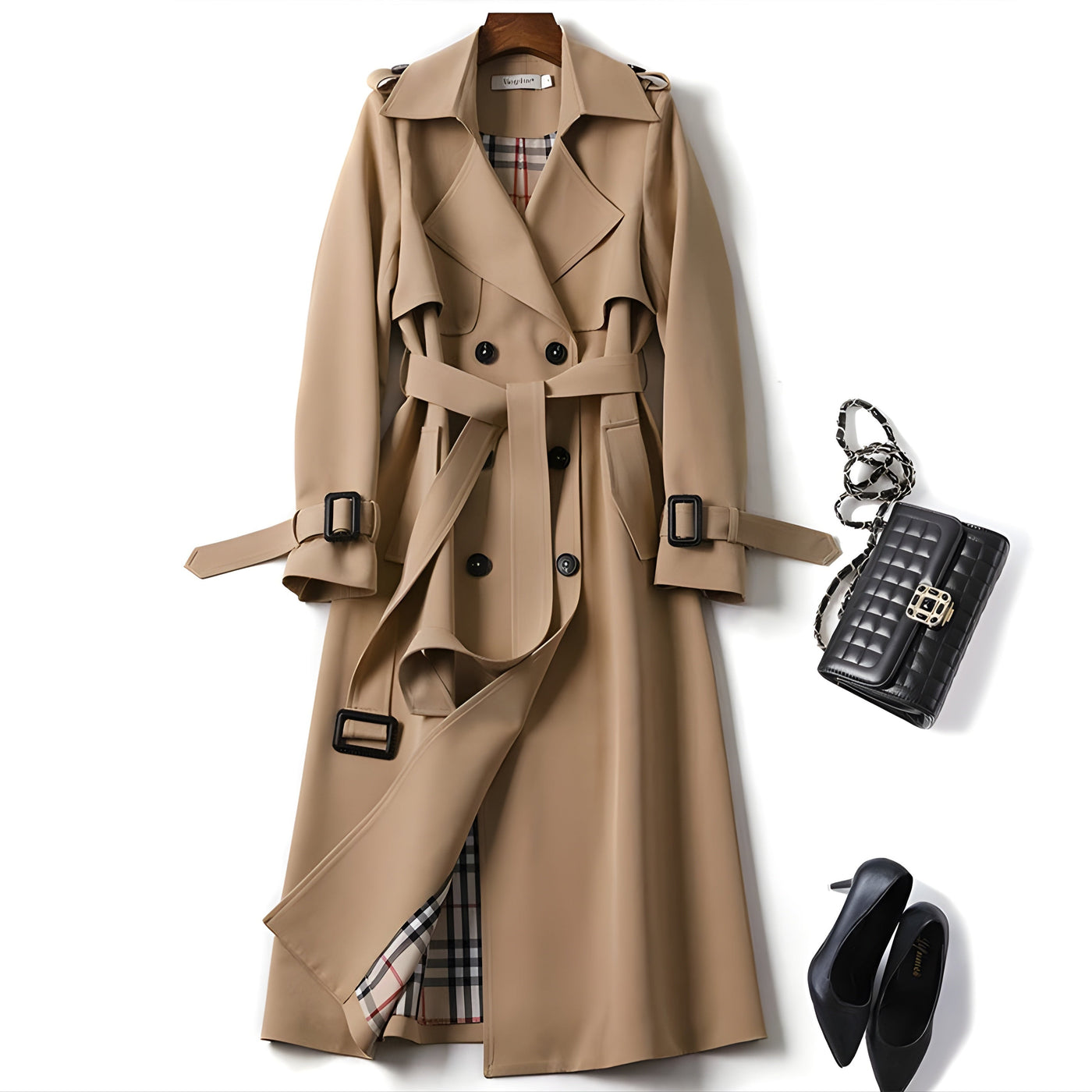 Iselora™ – Elegant Trenchcoat for Tidløs Stil