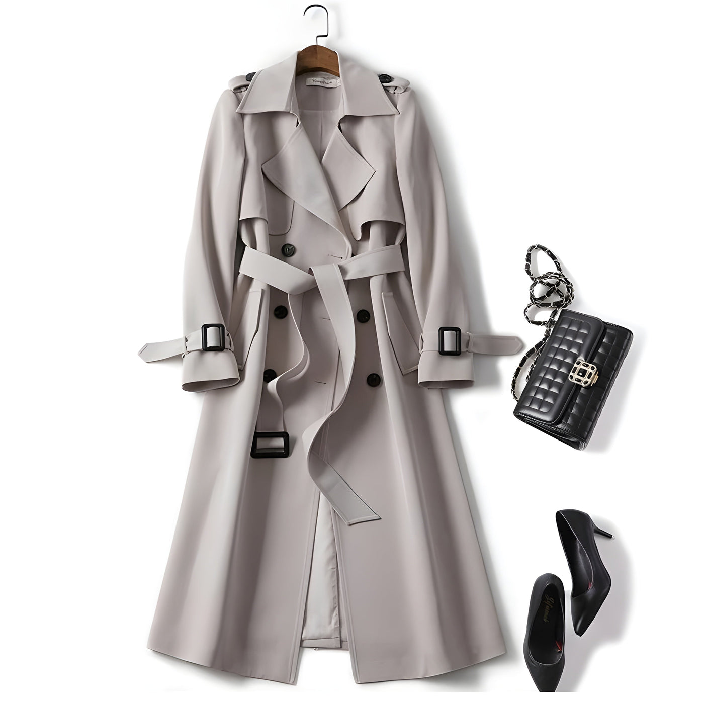 Iselora™ – Elegant Trenchcoat for Tidløs Stil
