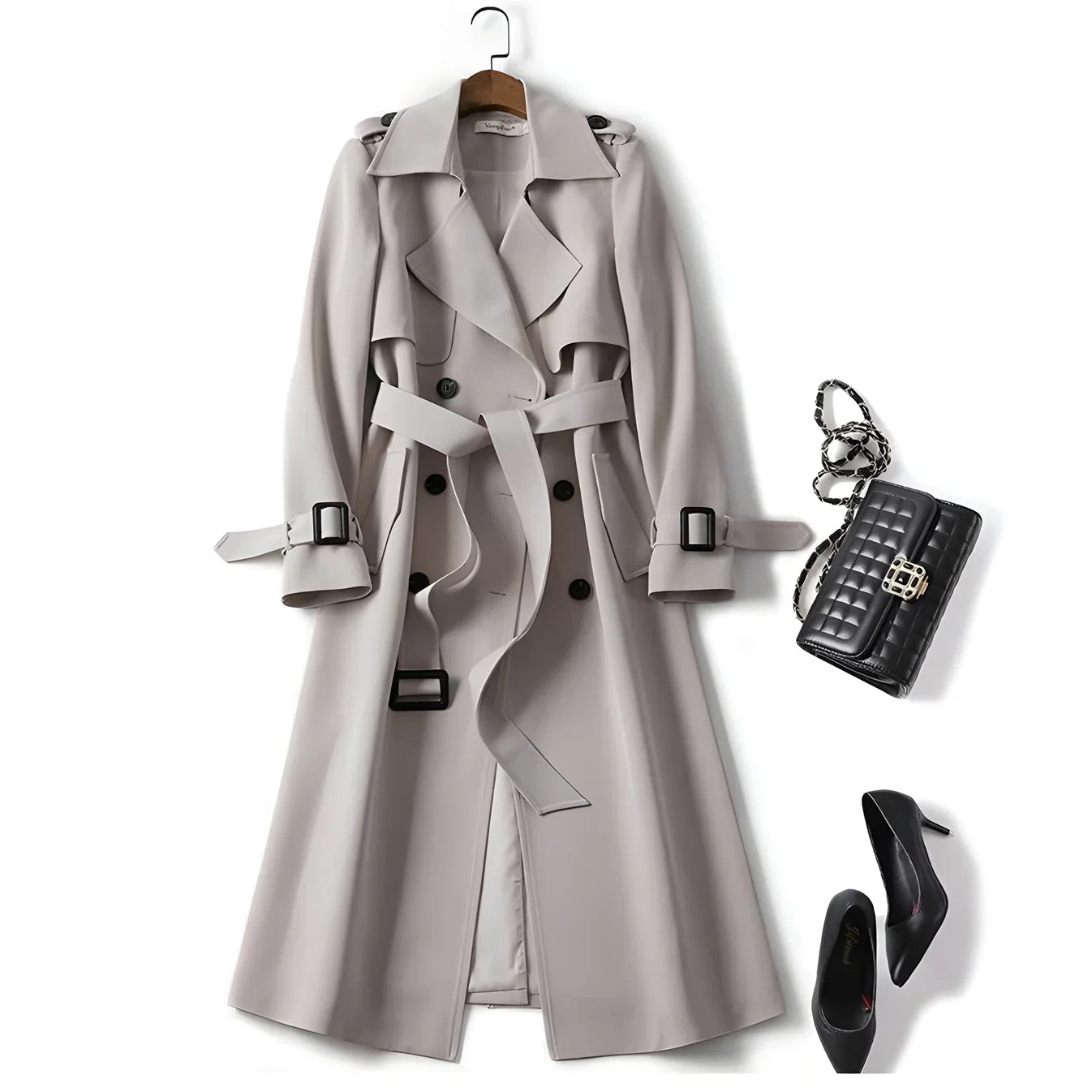 Iselora™ – Elegant Trenchcoat for Tidløs Stil