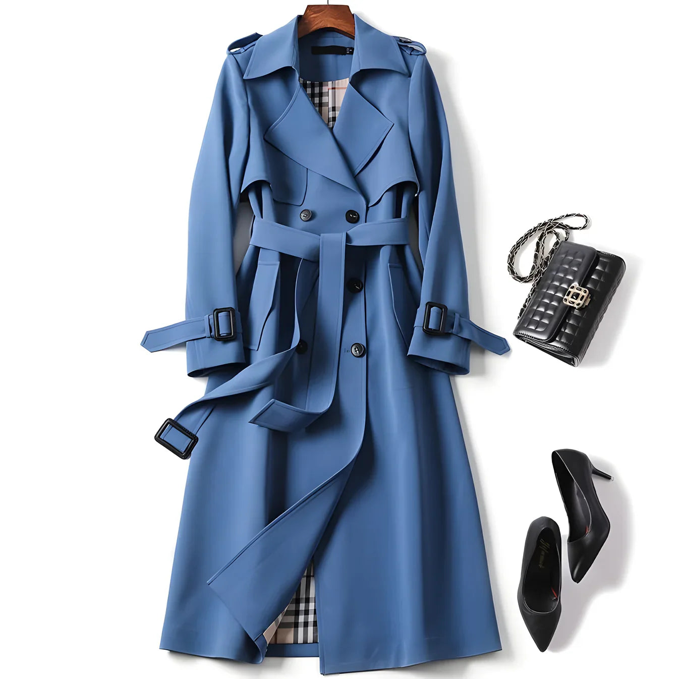 Iselora™ – Elegant Trenchcoat for Tidløs Stil
