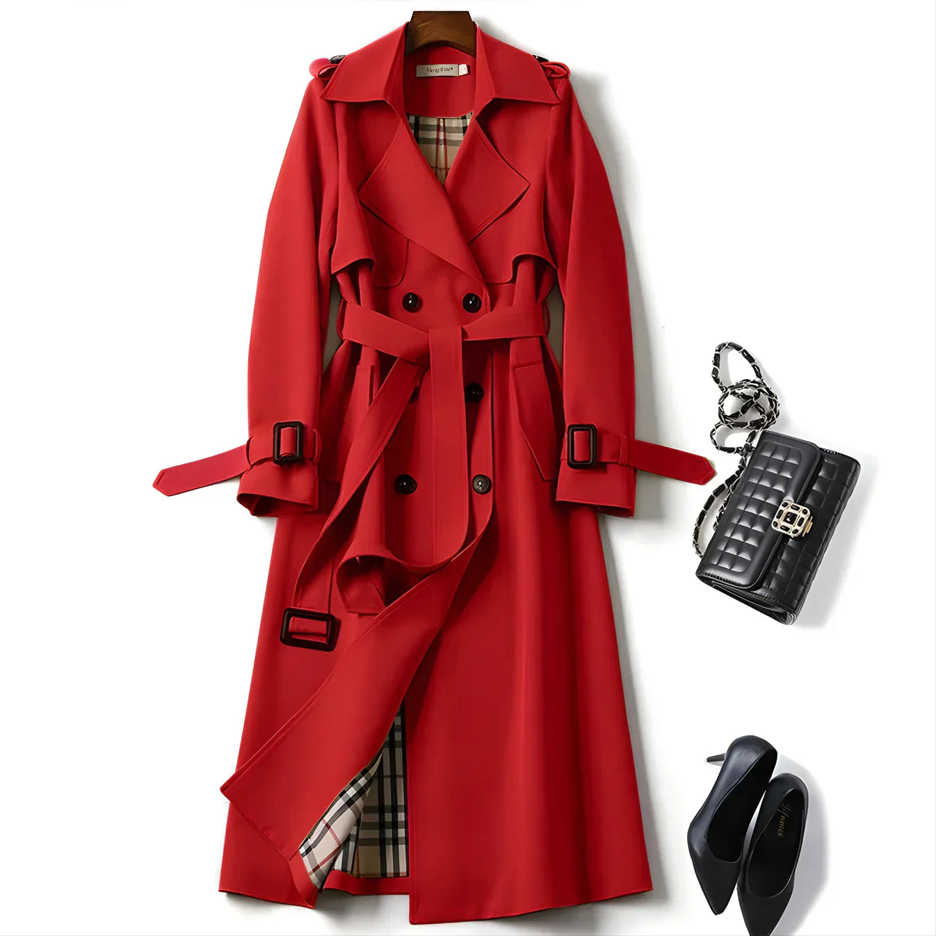 Iselora™ – Elegant Trenchcoat for Tidløs Stil